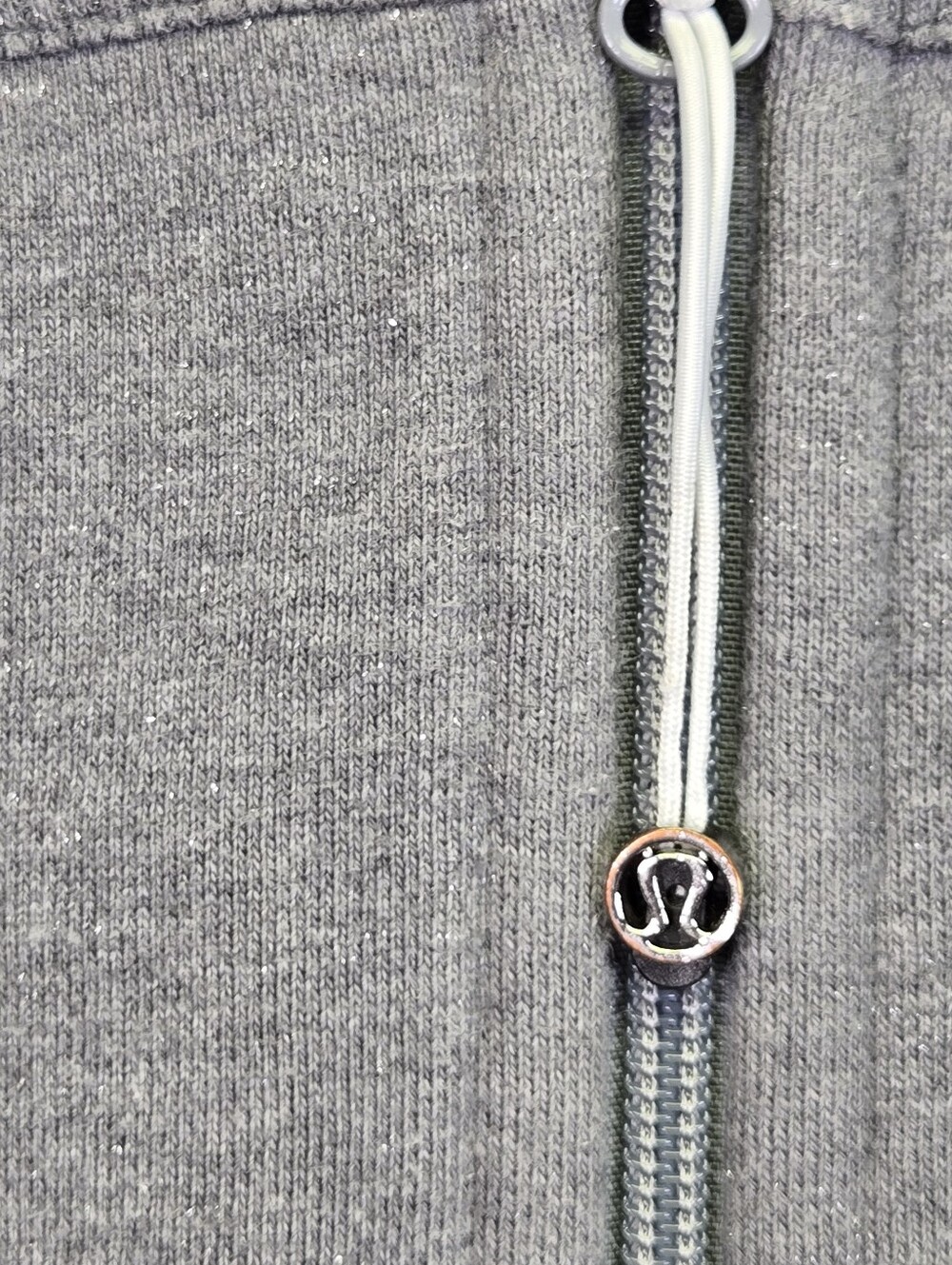 Lululemon Scuba Jacket Full Zip Hoodie Size 8 Grey Sparkle - Picture 5 of 16